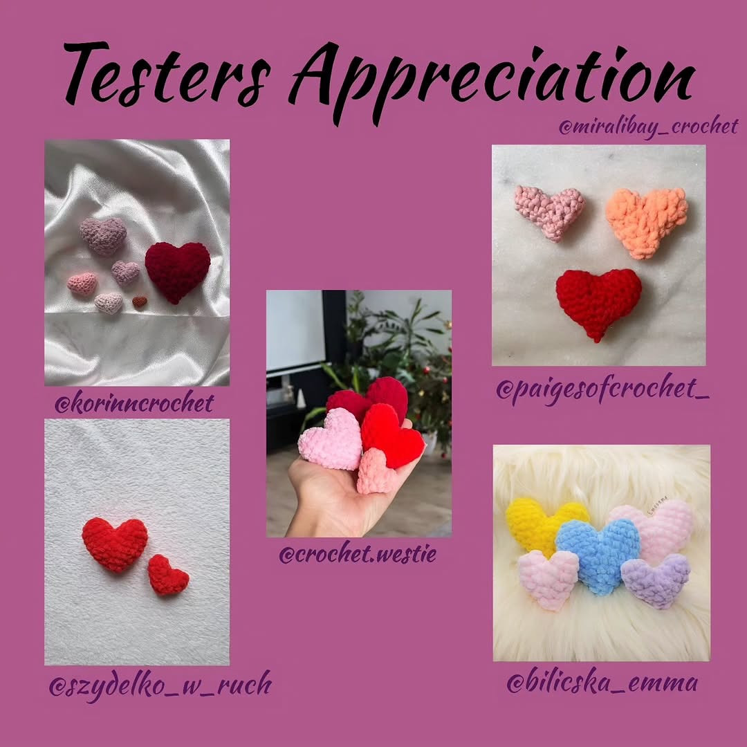 Crochet Heart Pattern for Beginners: Free and Easy to Follow