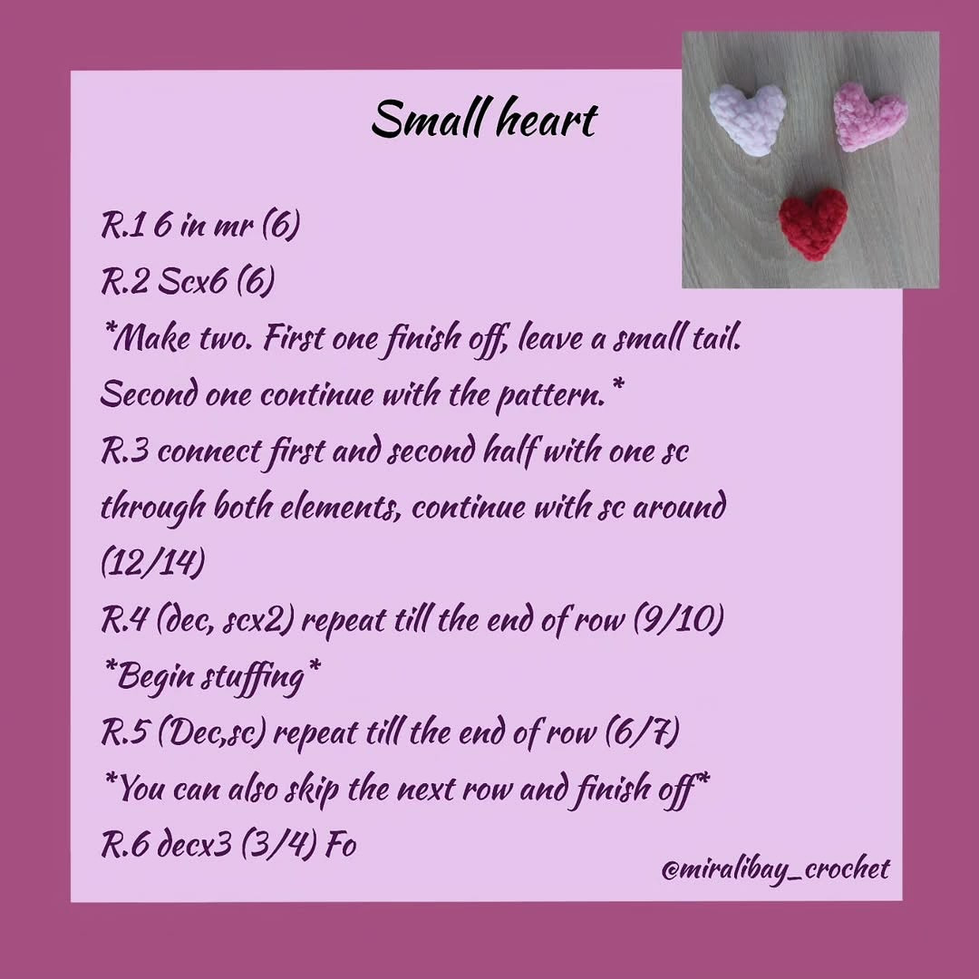 Crochet Heart Pattern for Beginners: Free and Easy to Follow