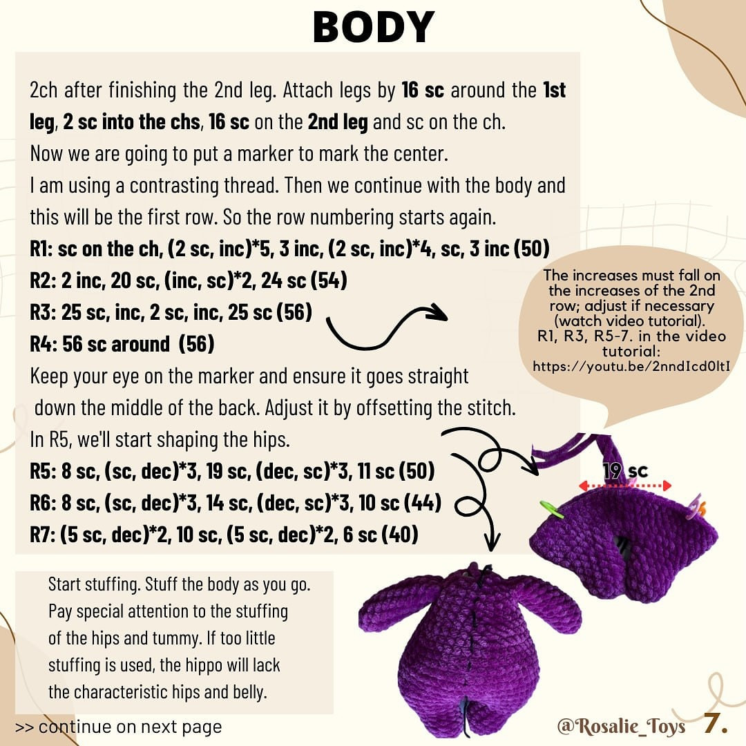 Crochet Hippo Pattern: Cute and Easy Amigurumi Toy Tutorial