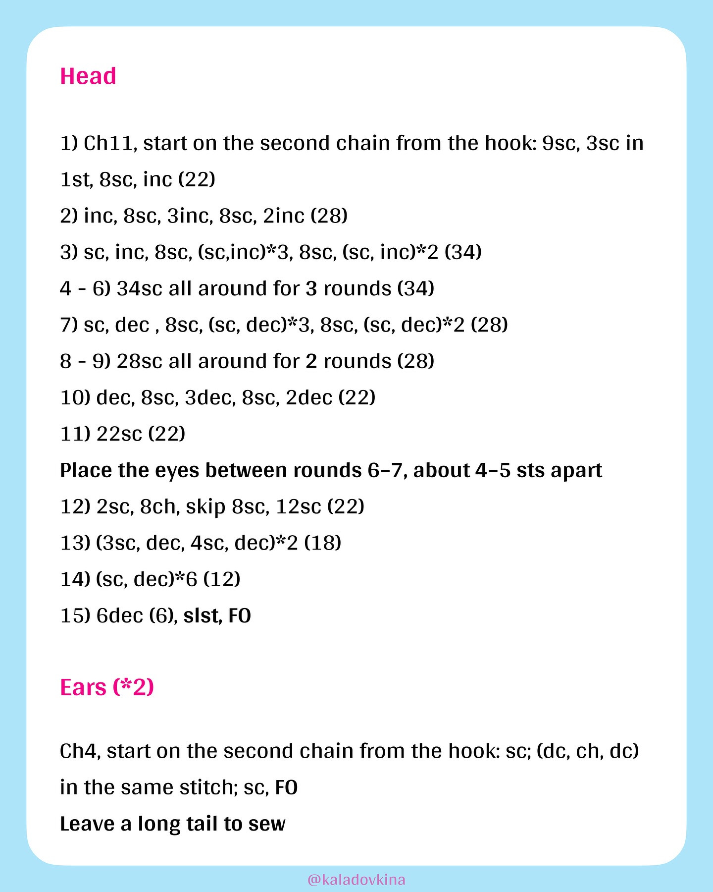 Crochet Huggy Pouch Pattern Inspired by Hello Kitty