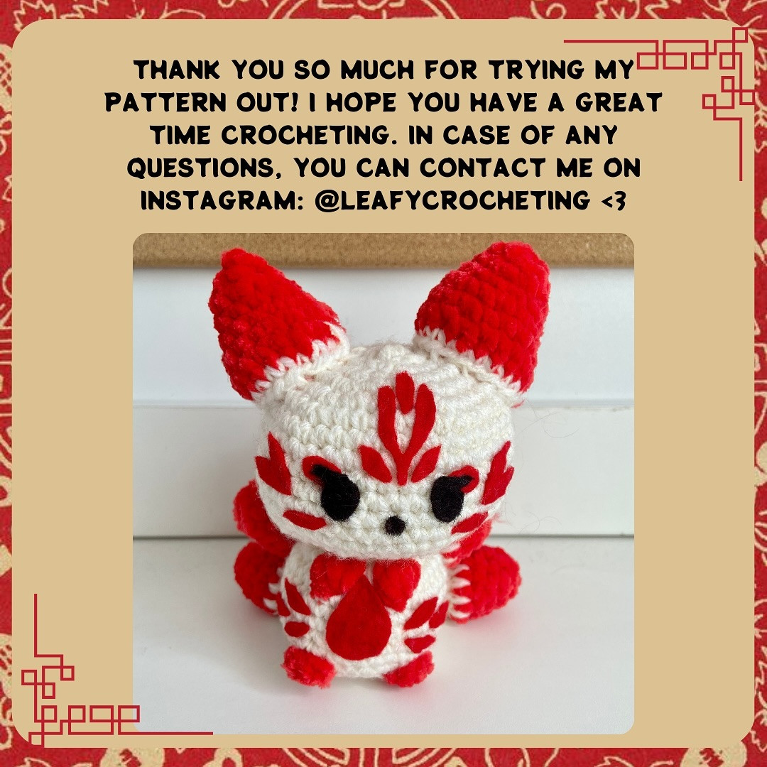 Crochet Kitsune Pattern for Adorable Amigurumi Toy Crafting