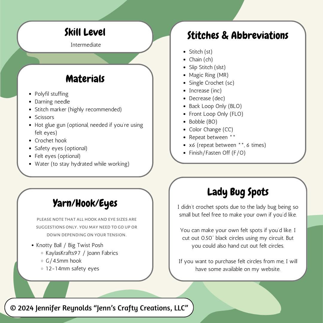 Crochet Ladybug Amigurumi Free Pattern for Beginners