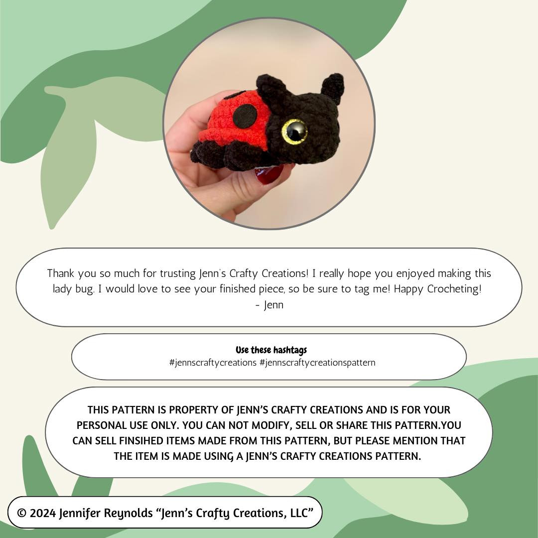 Crochet Ladybug Amigurumi Free Pattern for Beginners
