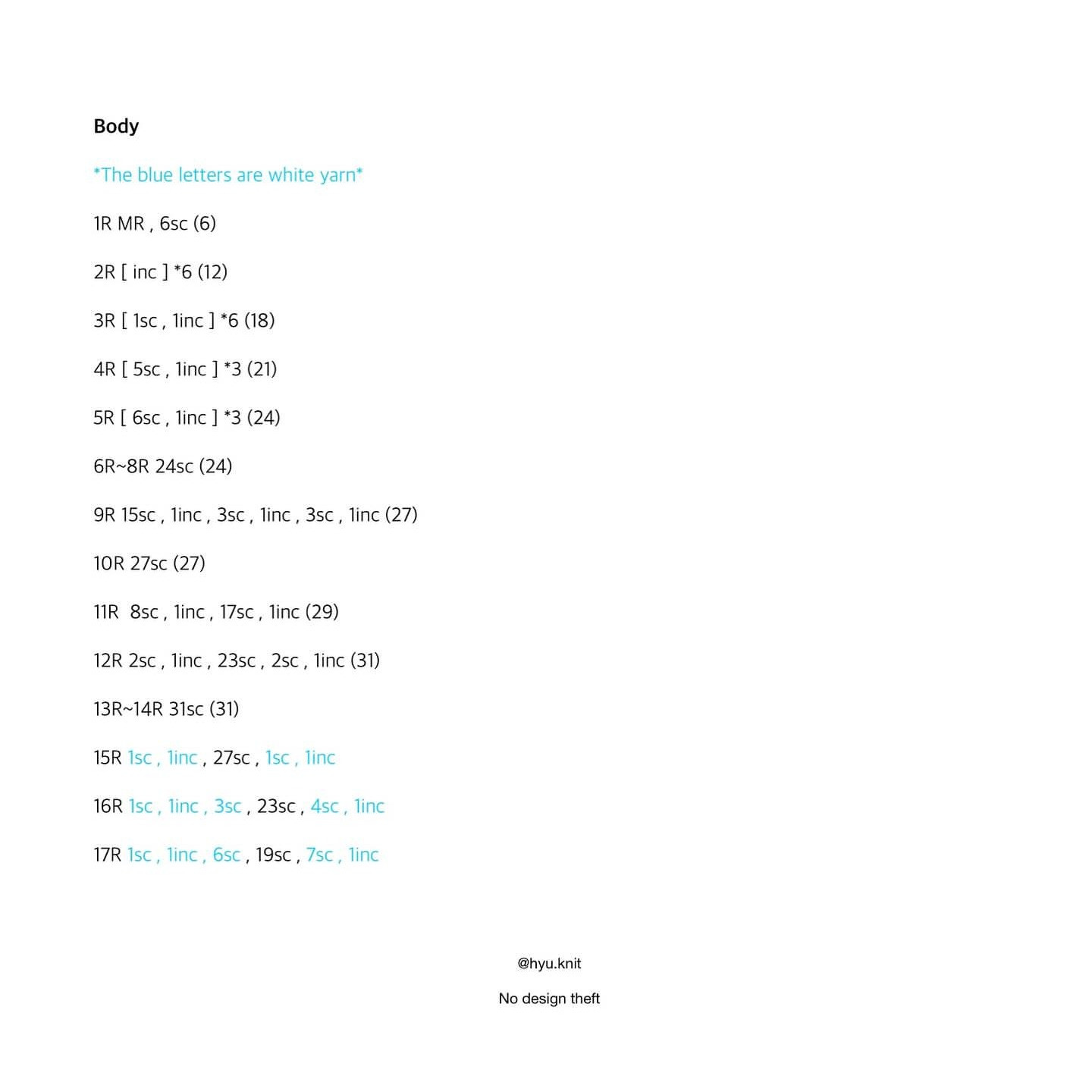 Crochet Magpie Amigurumi Pattern with Hat and Buttons