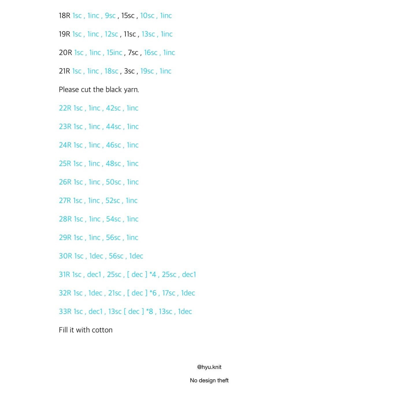 Crochet Magpie Amigurumi Pattern with Hat and Buttons