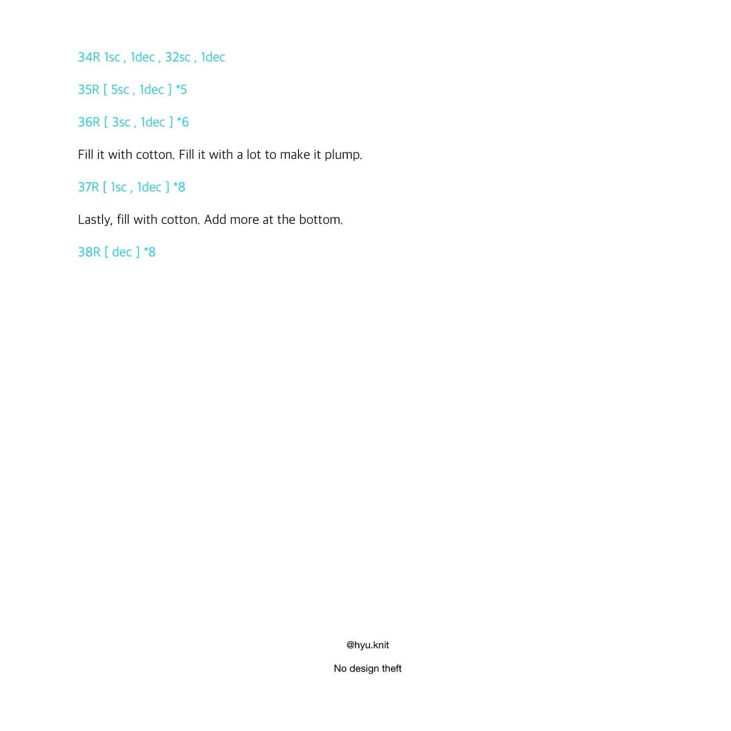 Crochet Magpie Amigurumi Pattern with Hat and Buttons