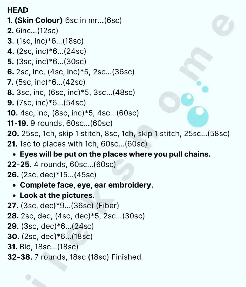 Crochet Mermaid Doll Pattern with Red Hair and Purple Top