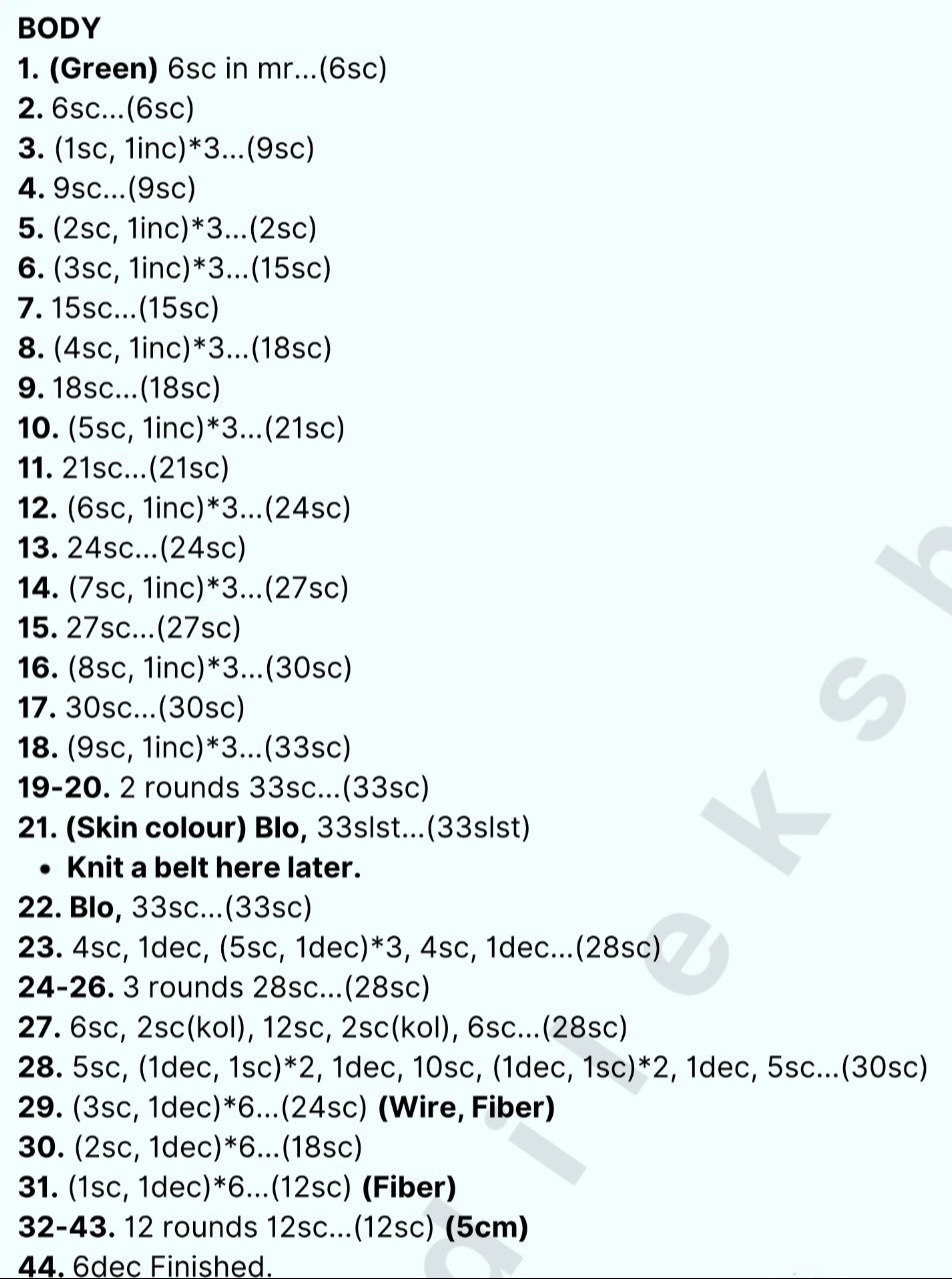 Crochet Mermaid Doll Pattern with Red Hair and Purple Top