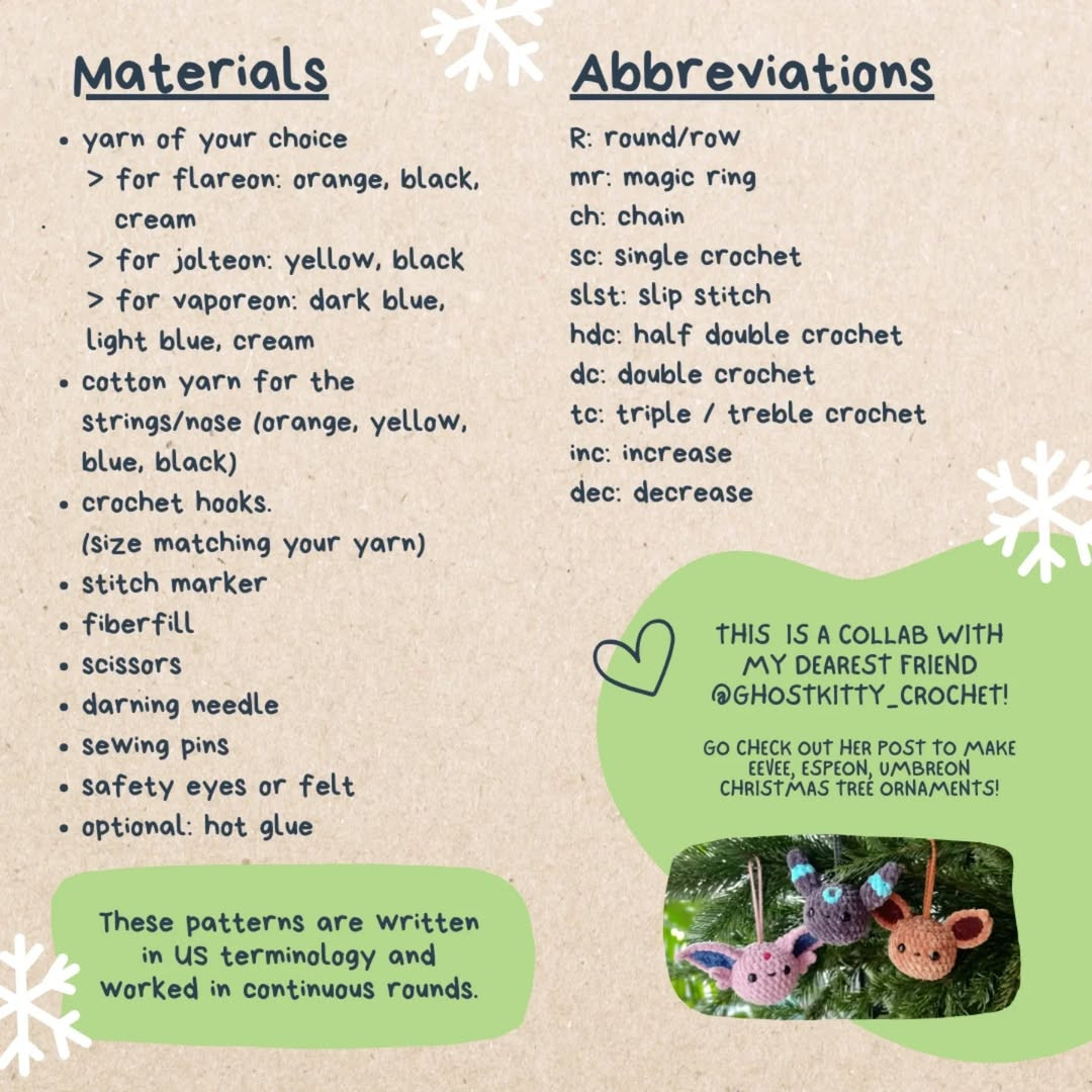 Crochet Monster Christmas Ornaments Free Pattern for Festive Decoration