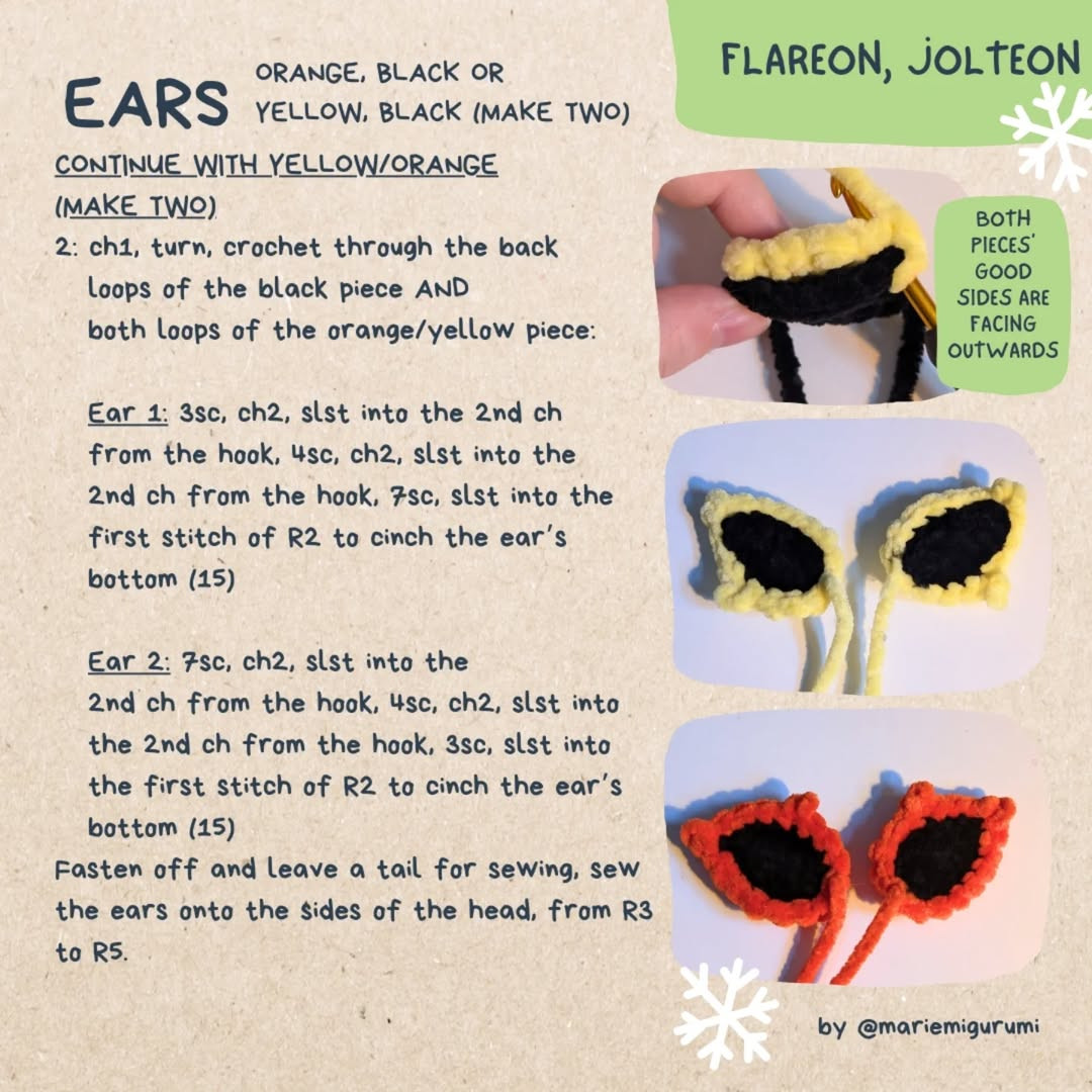 Crochet Monster Christmas Ornaments Free Pattern for Festive Decoration