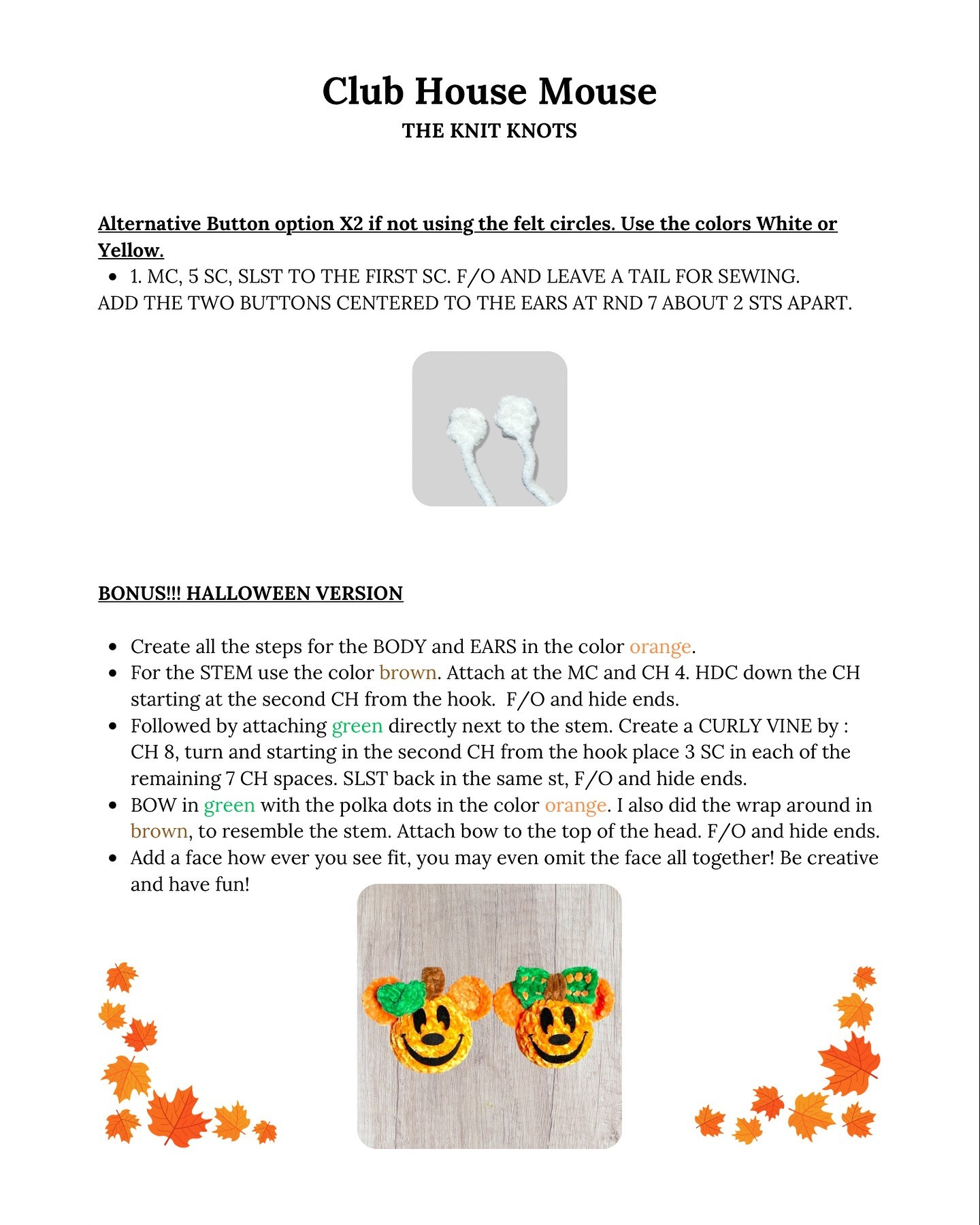 Crochet Mouse Patterns Inspired by Clubhouse Characters