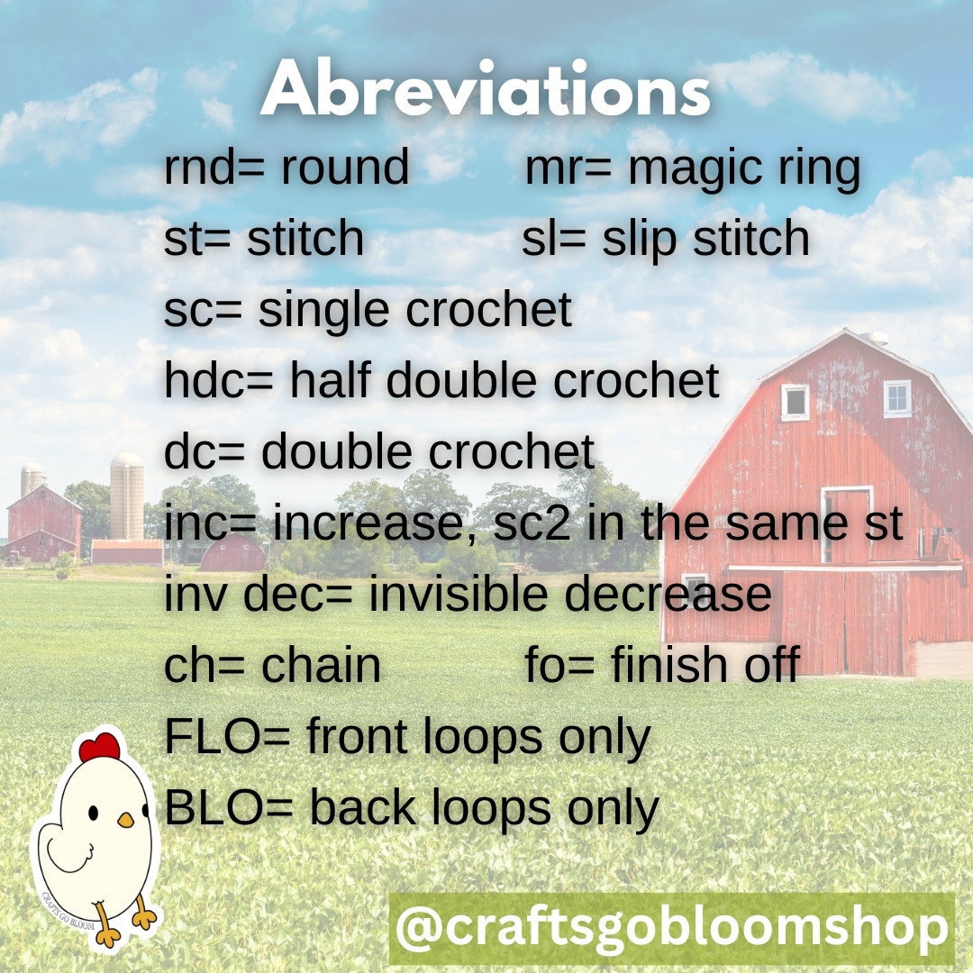 Crochet No Sew Chicken Keychain - Easy Free Pattern