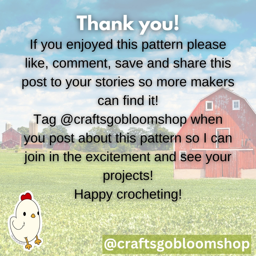 Crochet No Sew Chicken Keychain - Easy Free Pattern