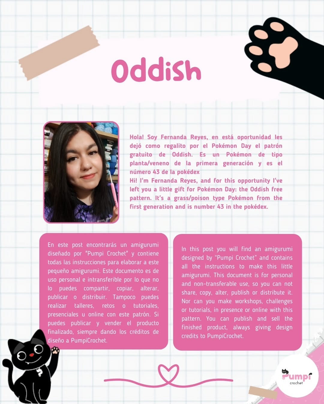 Crochet Oddish Amigurumi Pattern for Beginners