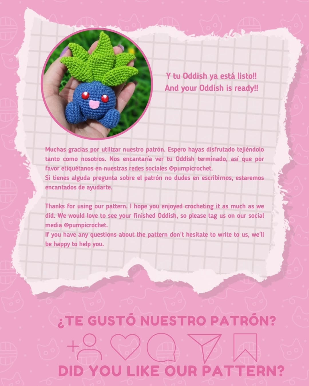 Crochet Oddish Amigurumi Pattern for Beginners