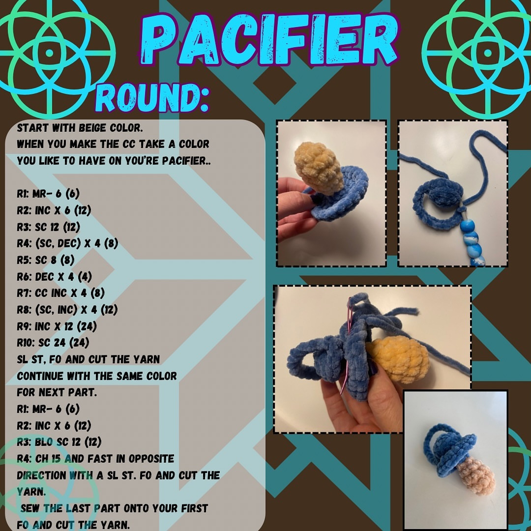Crochet Pacifier Pattern: Free and Easy Tutorial