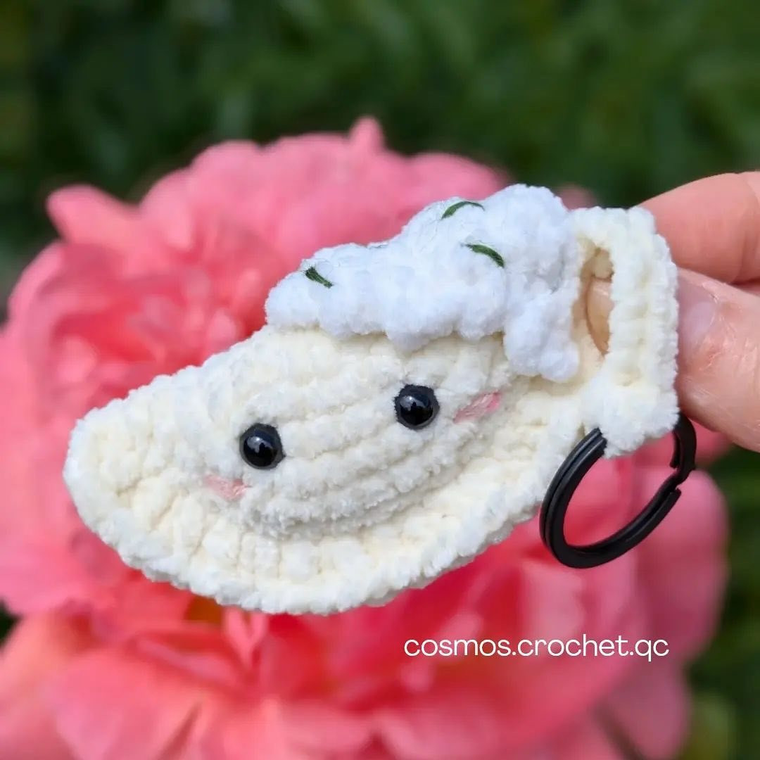 Crochet Pattern: Dolly the Pierogi Keychain Tutorial