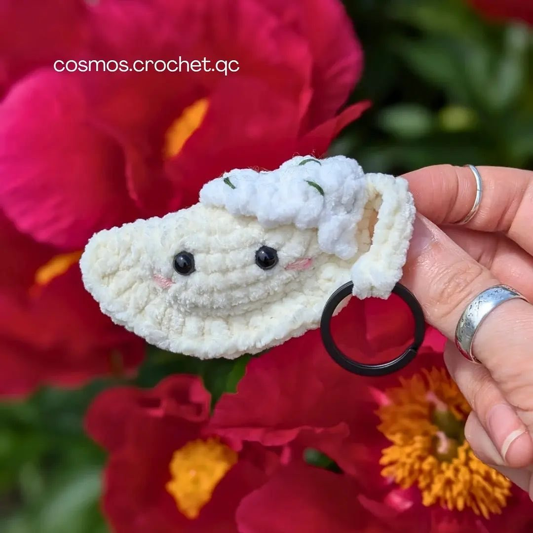 Crochet Pattern: Dolly the Pierogi Keychain Tutorial