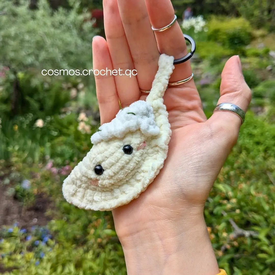 Crochet Pattern: Dolly the Pierogi Keychain Tutorial