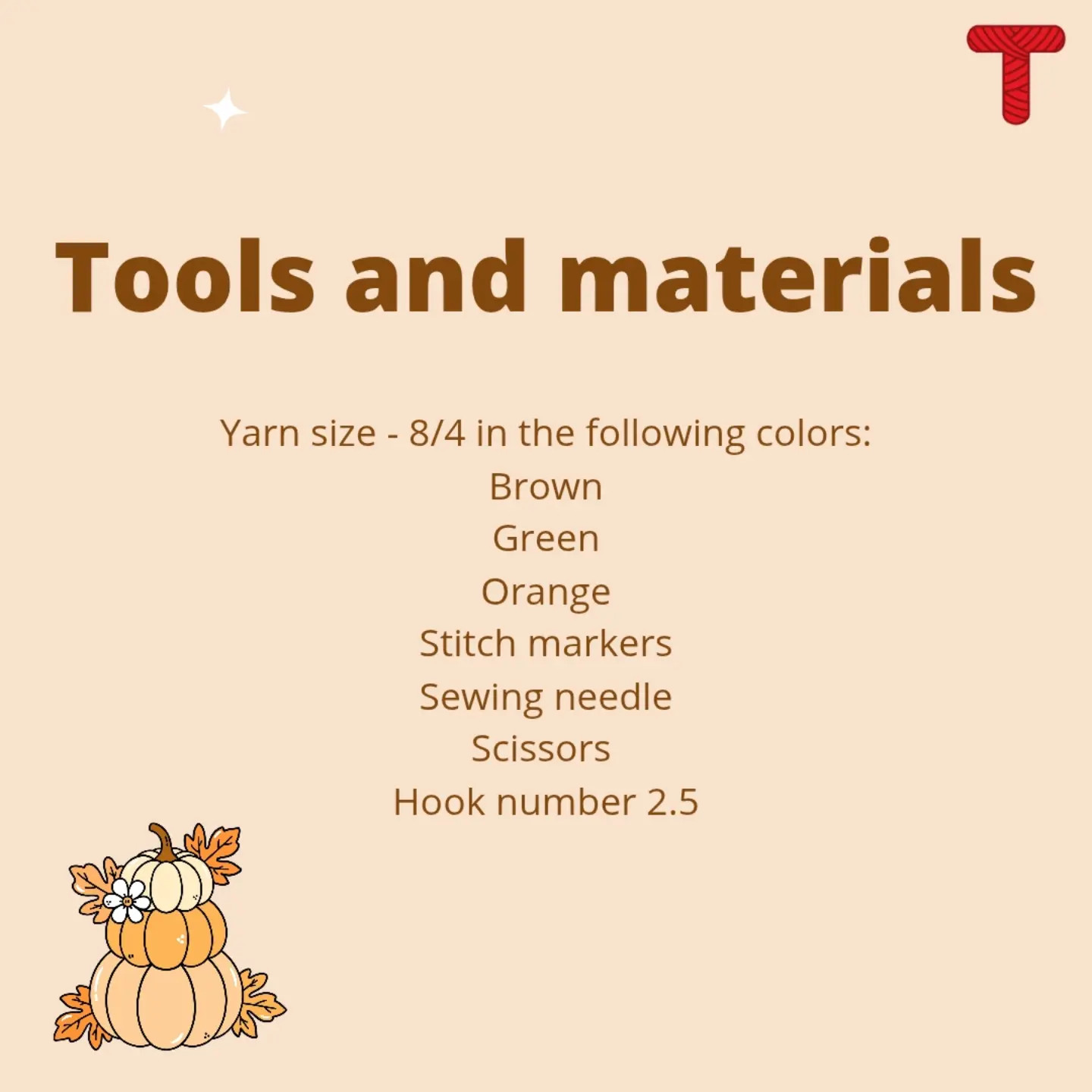 Crochet Pattern for a Handmade Pumpkin Coaster