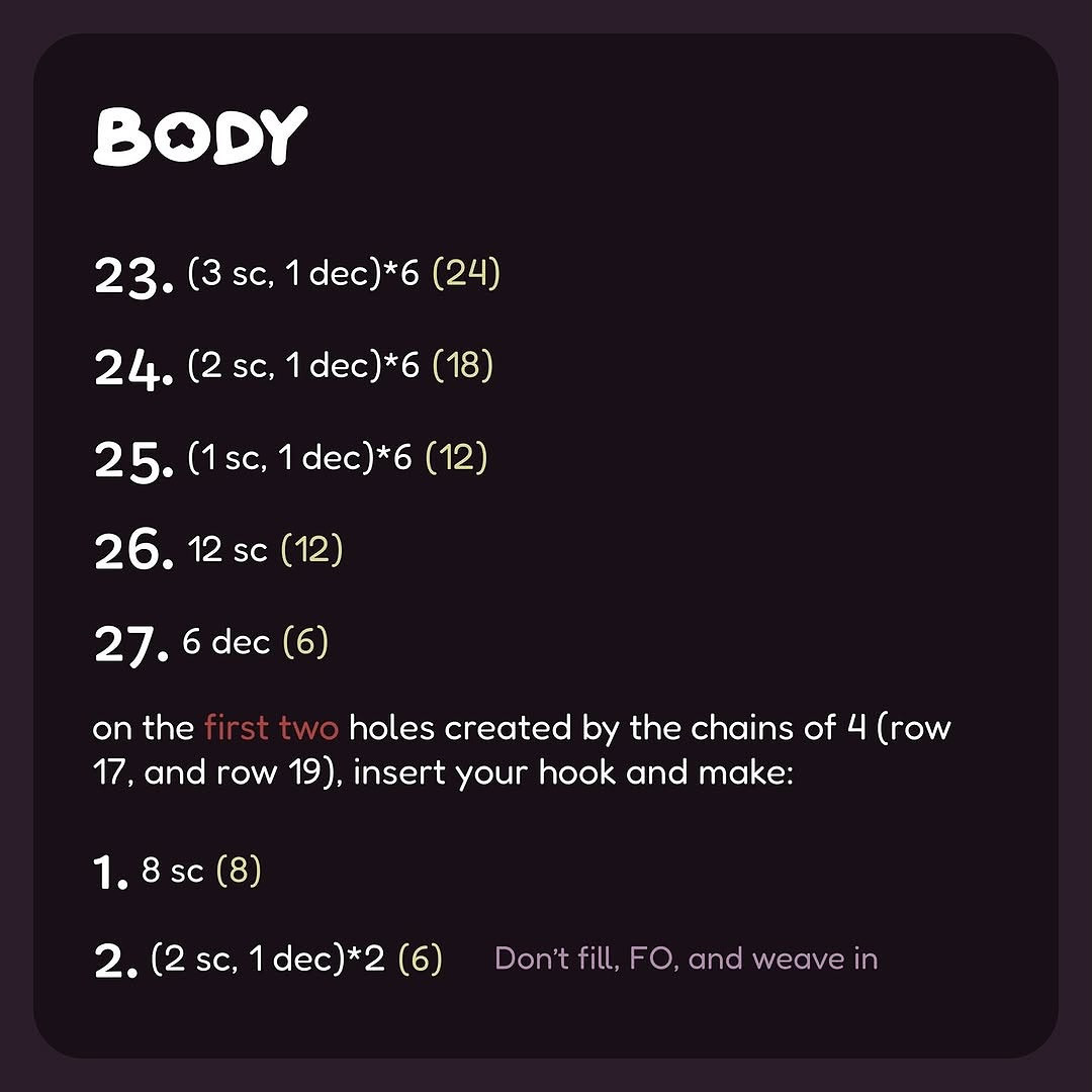 Crochet Pattern for Abigail from Don't Starve Game