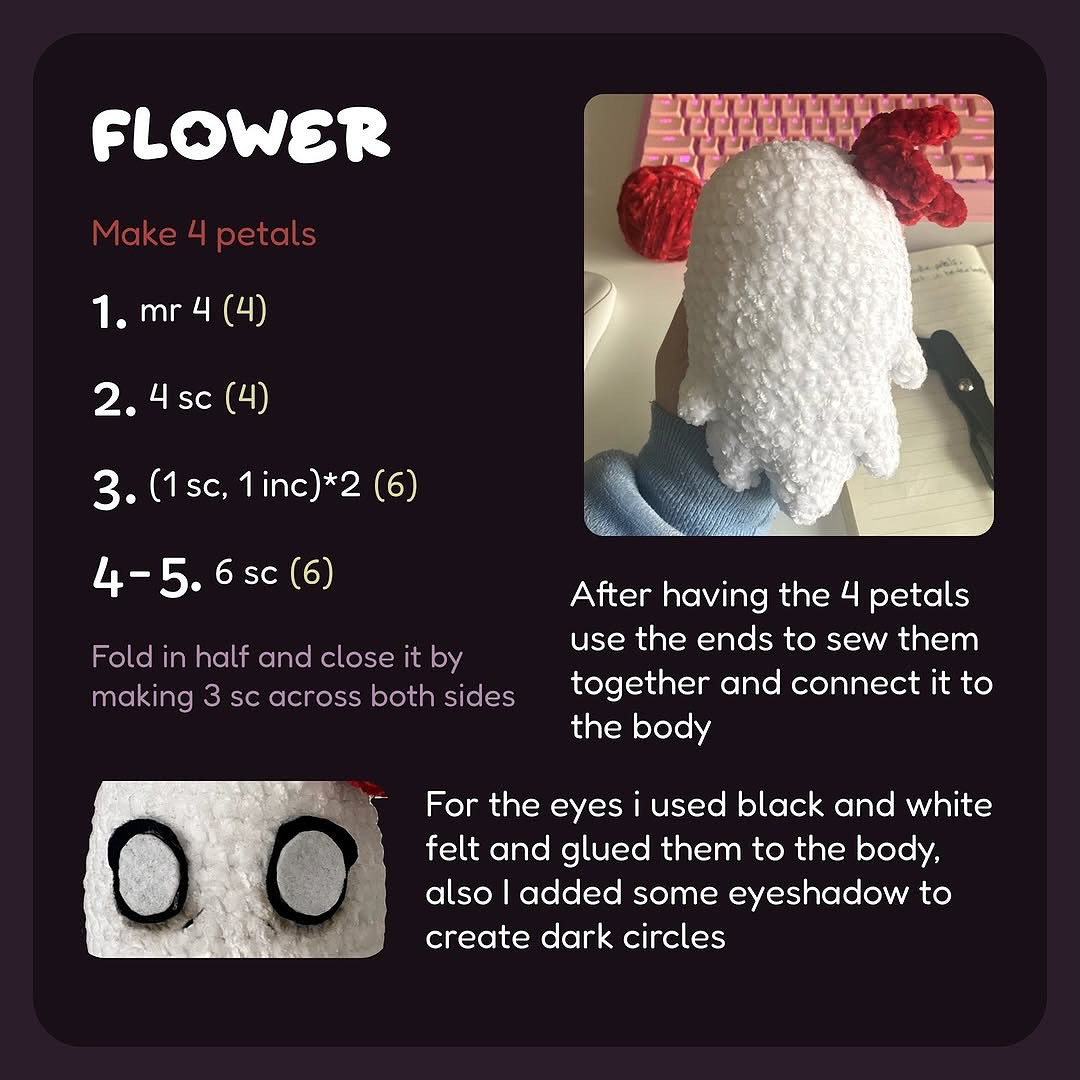 Crochet Pattern for Abigail from Don't Starve Game