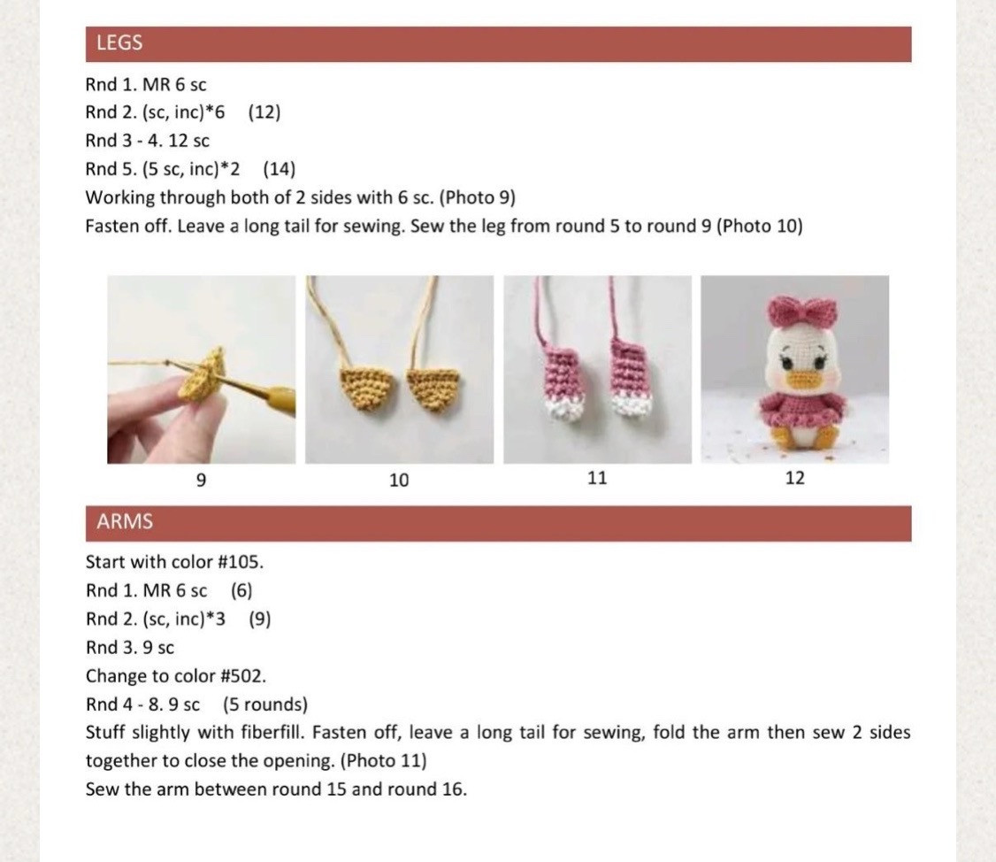 Crochet Pattern for Adorable Baby Boy Duck Amigurumi