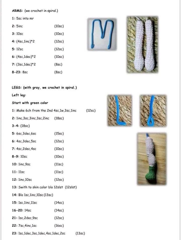 Crochet Pattern for Adorable Boy Doll with Colorful Outfit