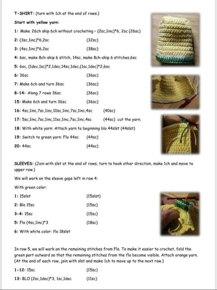 Crochet Pattern for Adorable Boy Doll with Colorful Outfit