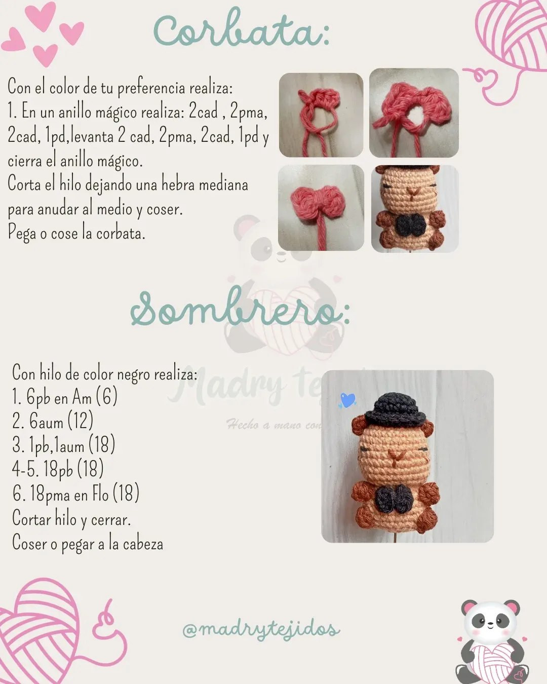 Crochet Pattern for Adorable Capybara Couple in Wedding Attire