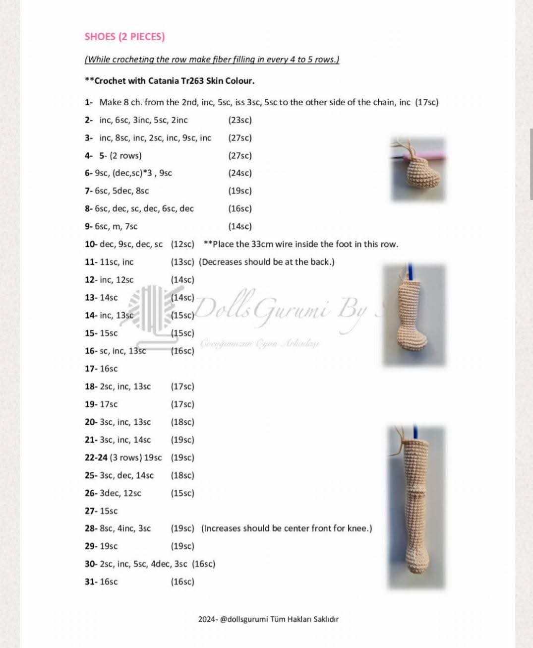 Crochet Pattern for Adorable Doll with Floral Headband