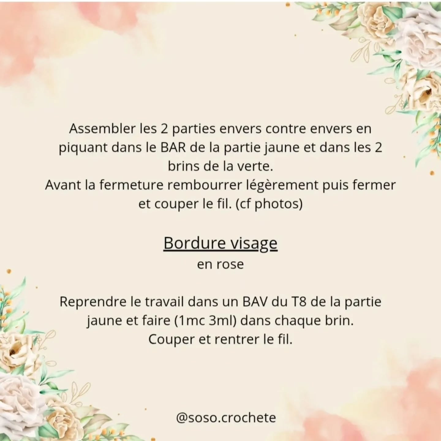 Crochet Pattern for Adorable Flower Doll Marguerite