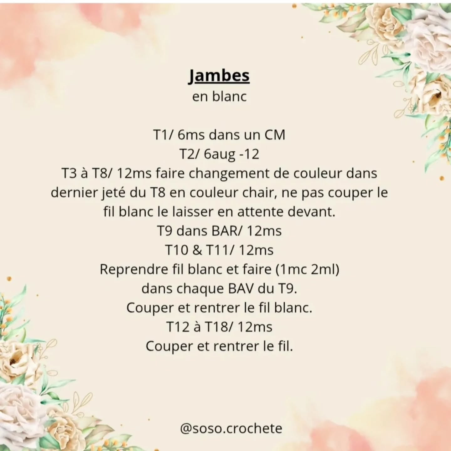 Crochet Pattern for Adorable Flower Doll Marguerite