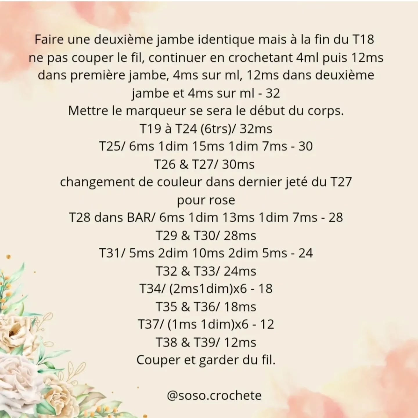 Crochet Pattern for Adorable Flower Doll Marguerite