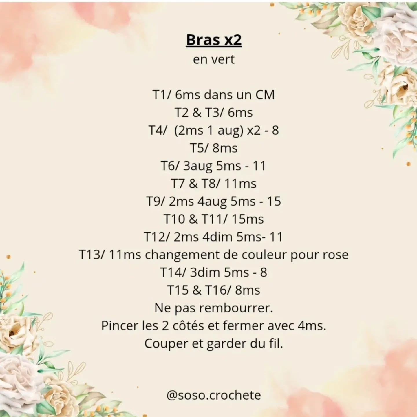 Crochet Pattern for Adorable Flower Doll Marguerite