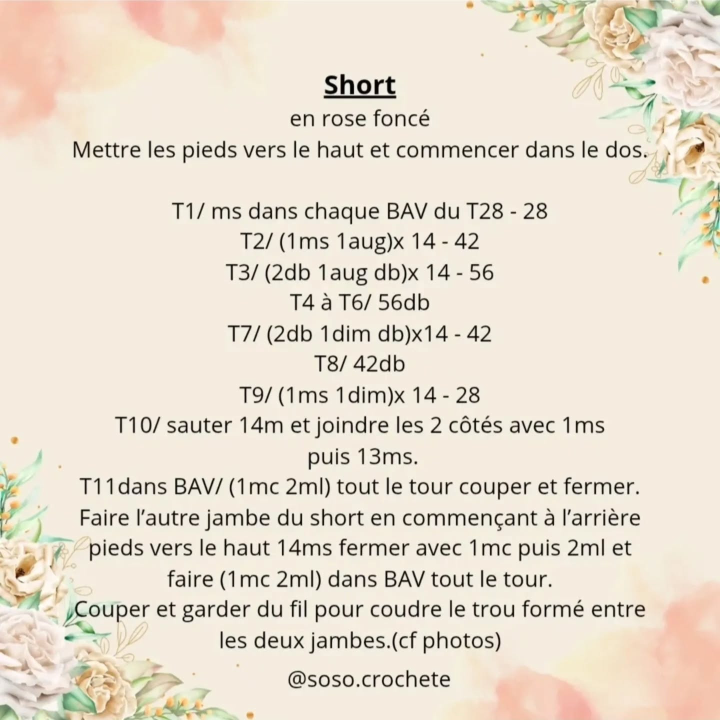 Crochet Pattern for Adorable Flower Doll Marguerite