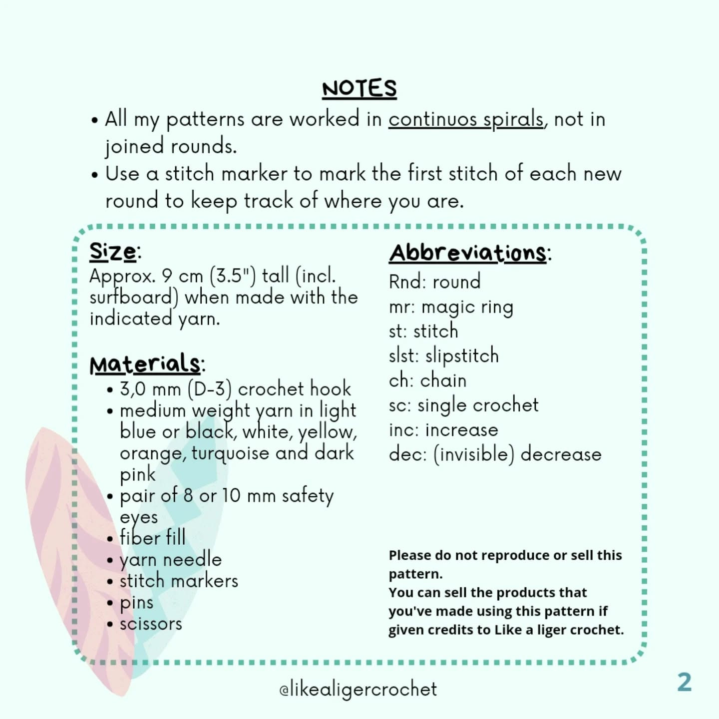 Crochet Pattern for Adorable Surfing Penguin Plush Toy