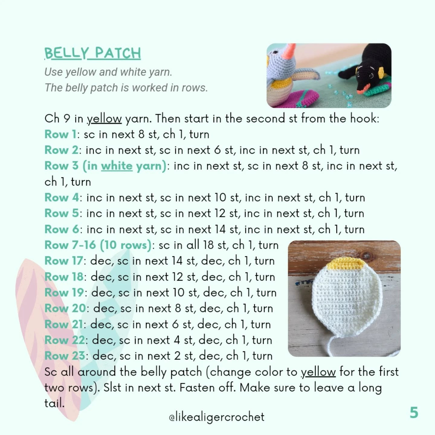 Crochet Pattern for Adorable Surfing Penguin Plush Toy