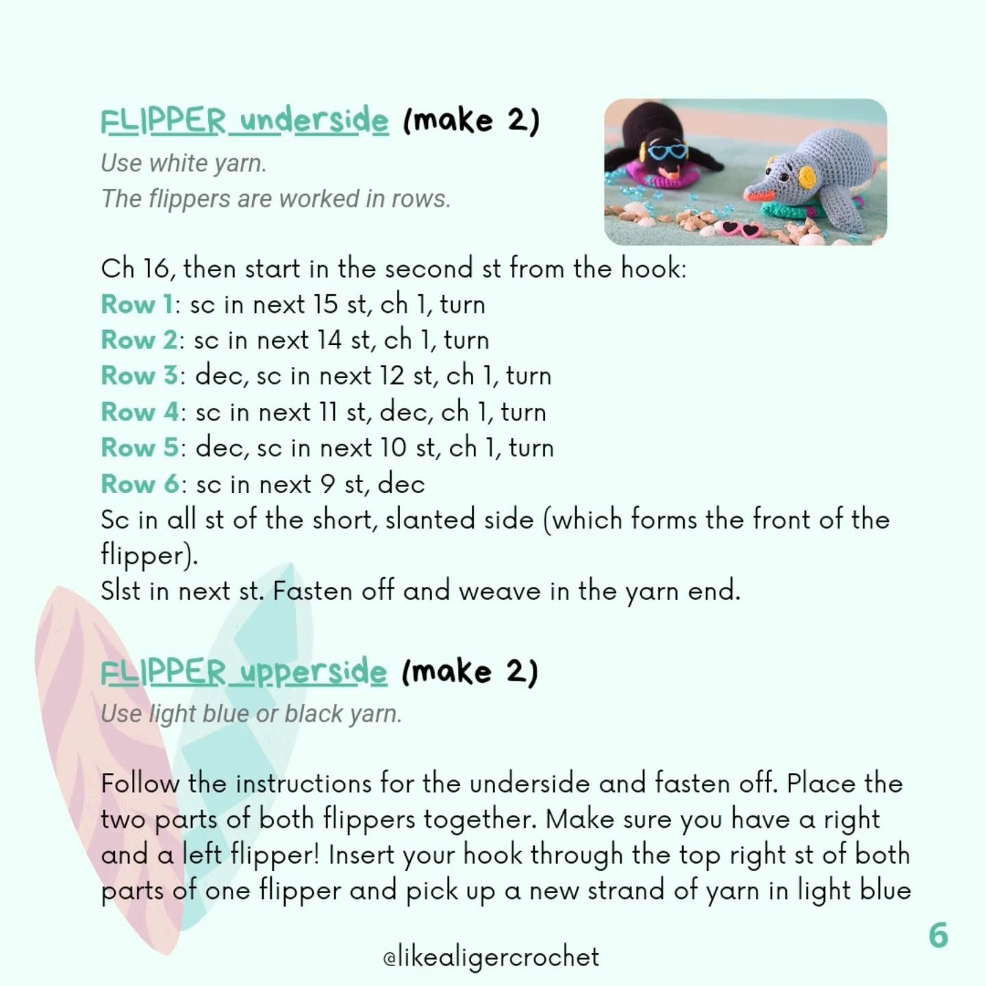 Crochet Pattern for Adorable Surfing Penguin Plush Toy