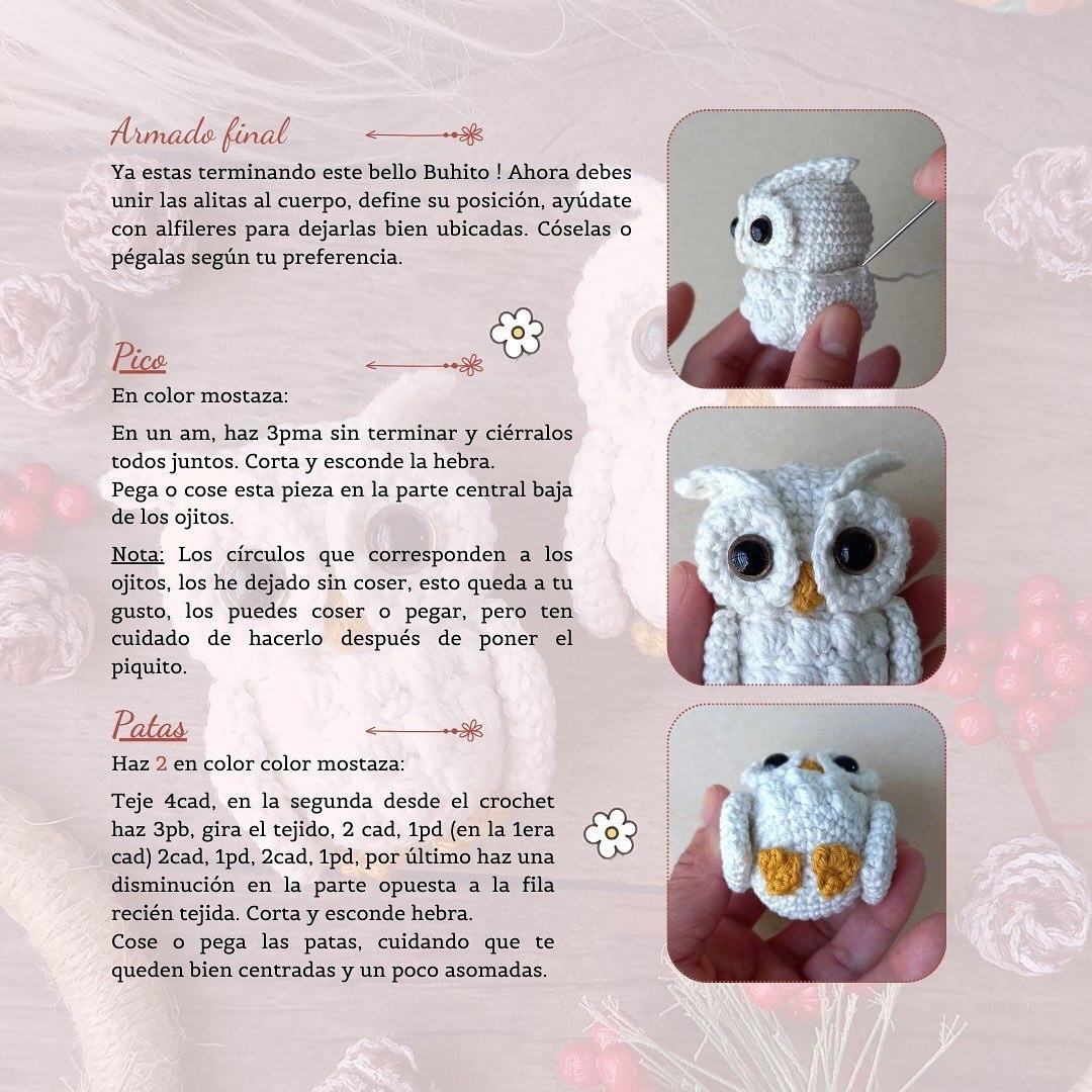 Crochet Pattern for Adorable White Owls - Free and Easy Guide