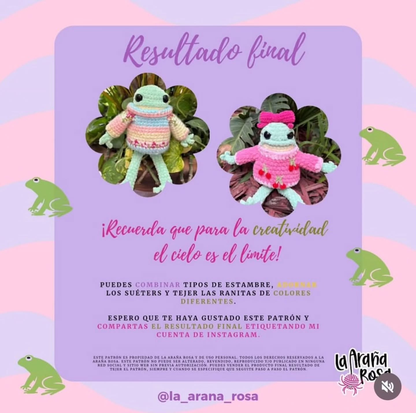 Crochet Pattern for Cute Frogs in Sweaters