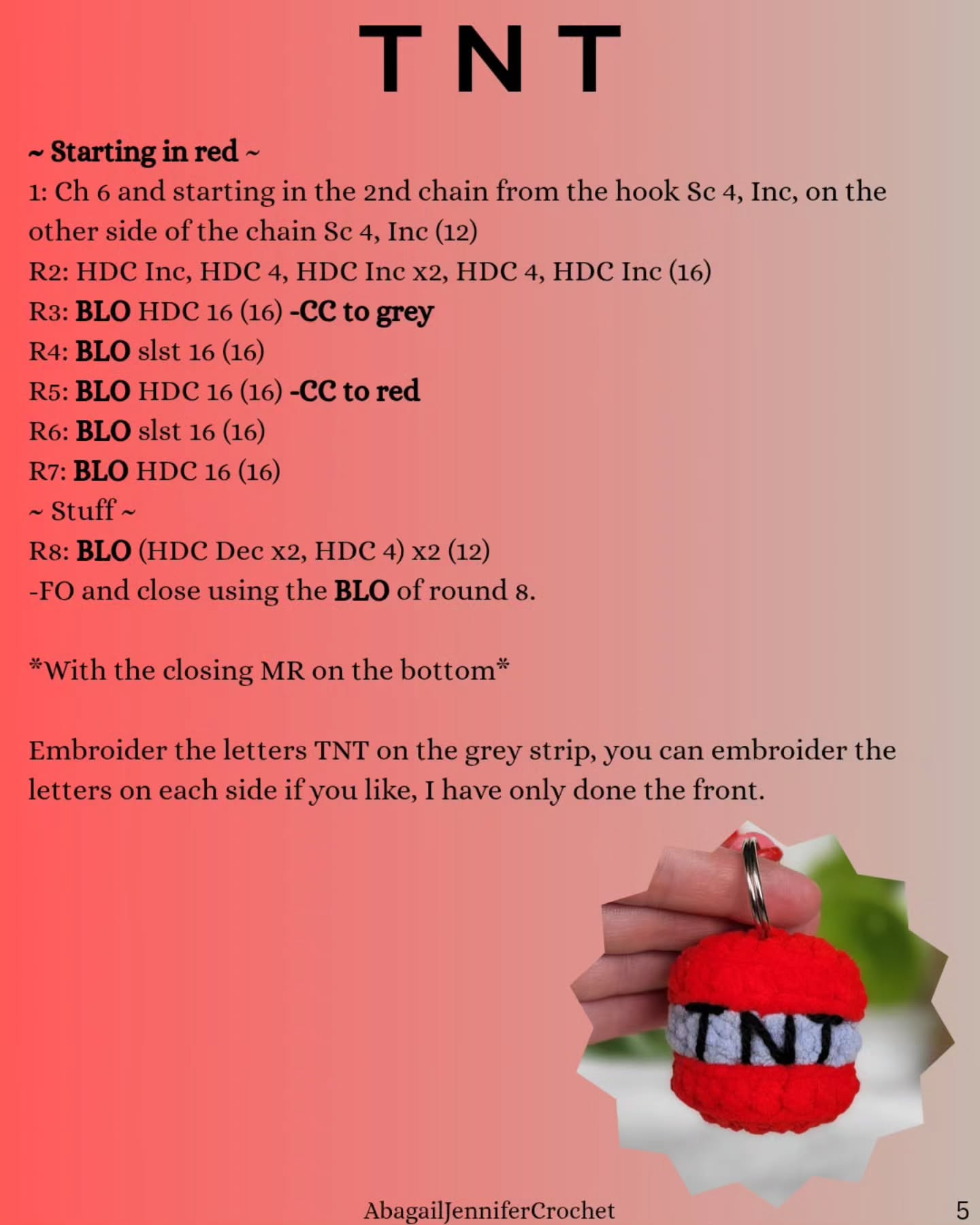 Crochet Pattern for Cute Minecraft Keychains - Free Download