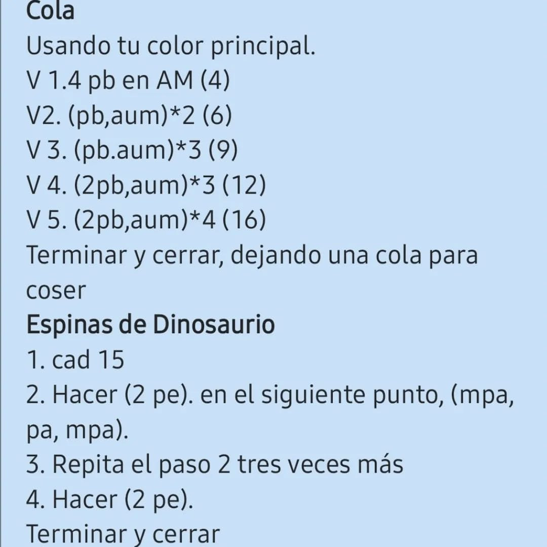 Crochet Pattern for Cute Mini Dinosaur Amigurumi Toy