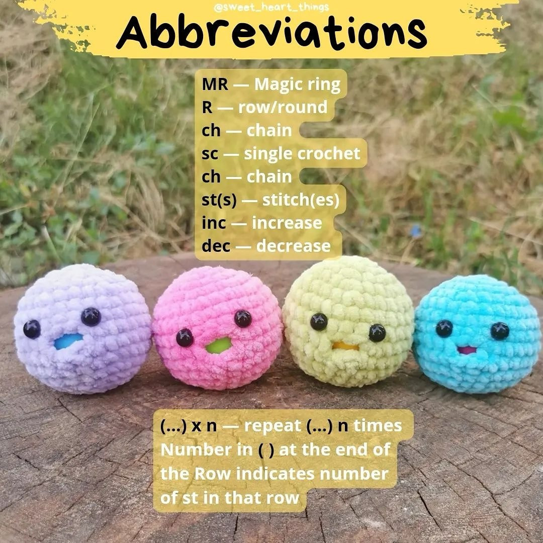 Crochet Pattern for Cute Mochi Stress Ball - Easy and Fun!