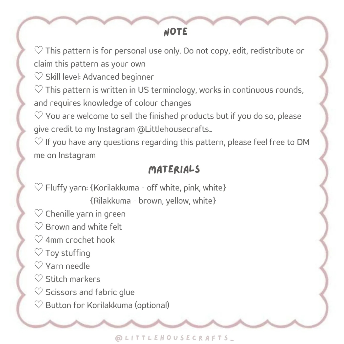 Crochet Pattern for Cute Strawberry Kuma Bears