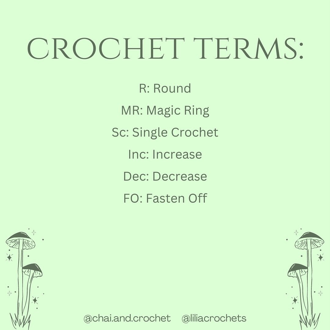 Crochet Pattern for Jumbo Huggable Mushroom Plush Toy