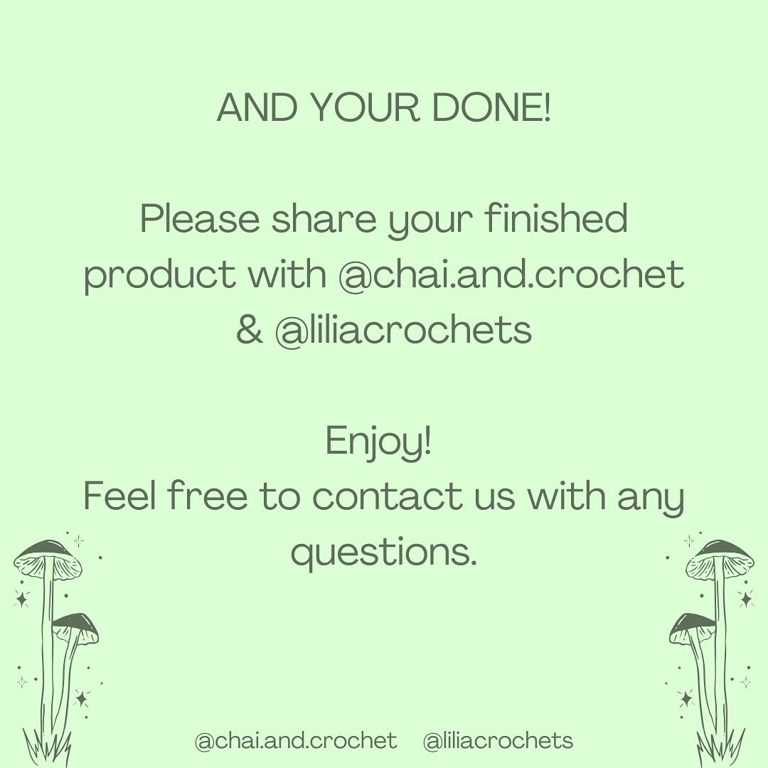 Crochet Pattern for Jumbo Huggable Mushroom Plush Toy