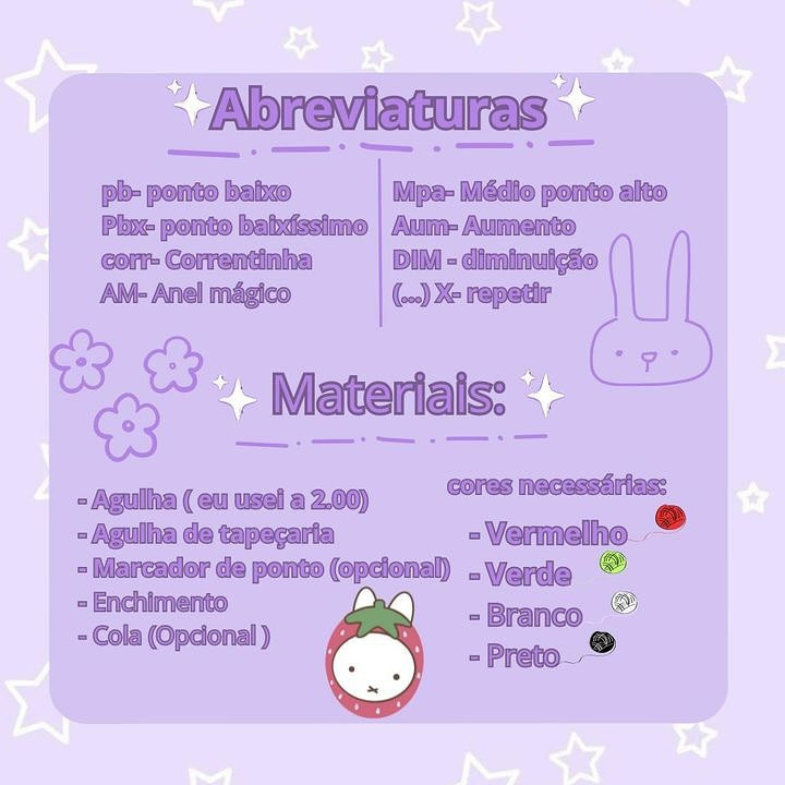 Crochet Pattern for Miffy Bag Charm with Strawberry Hat