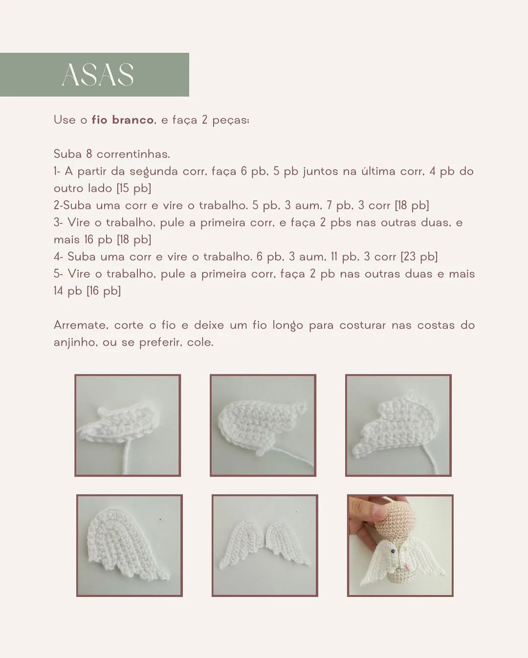 Crochet Pattern for Mini Angel Amigurumi - Free Recipe Included