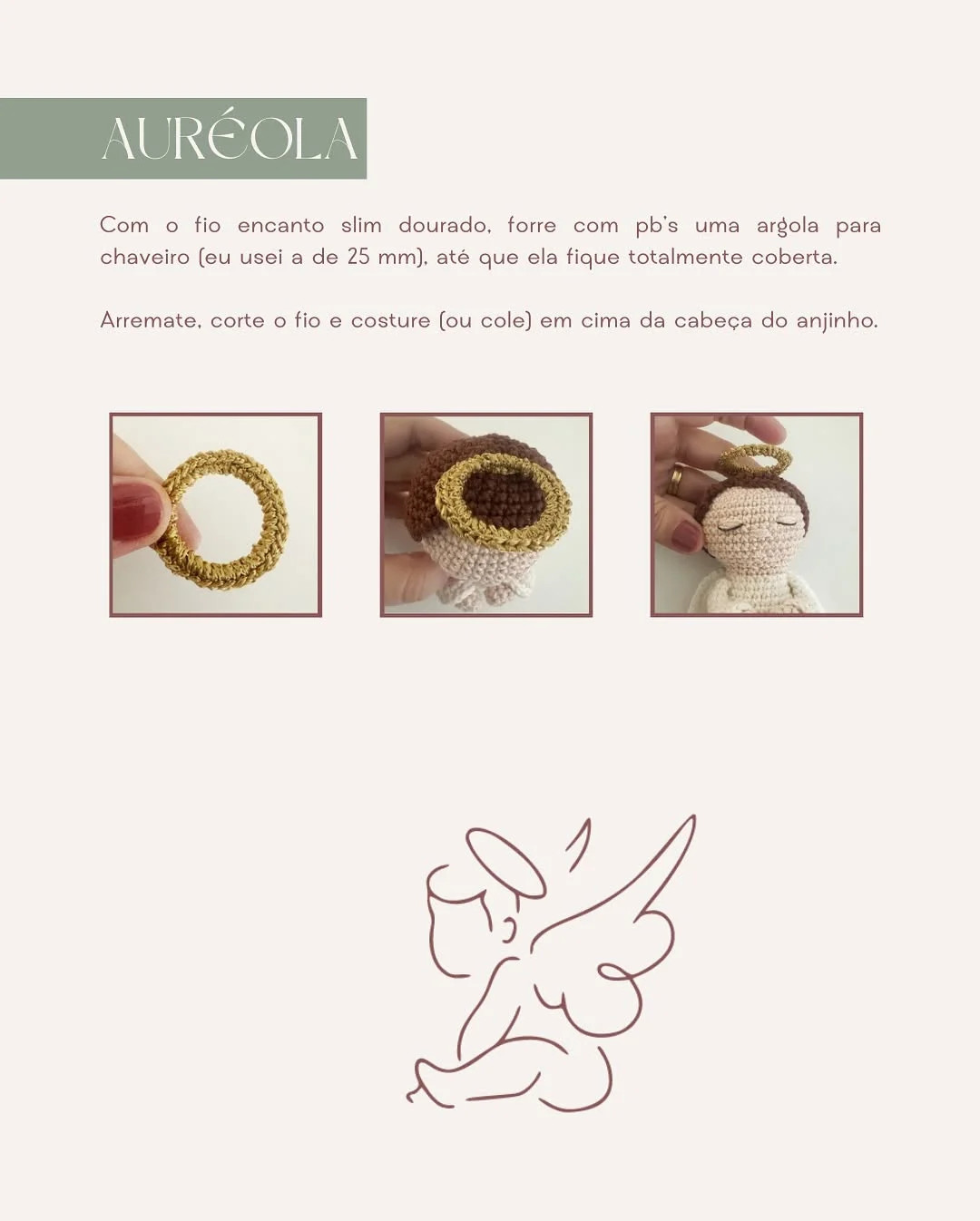 Crochet Pattern for Mini Angel Amigurumi - Free Recipe Included